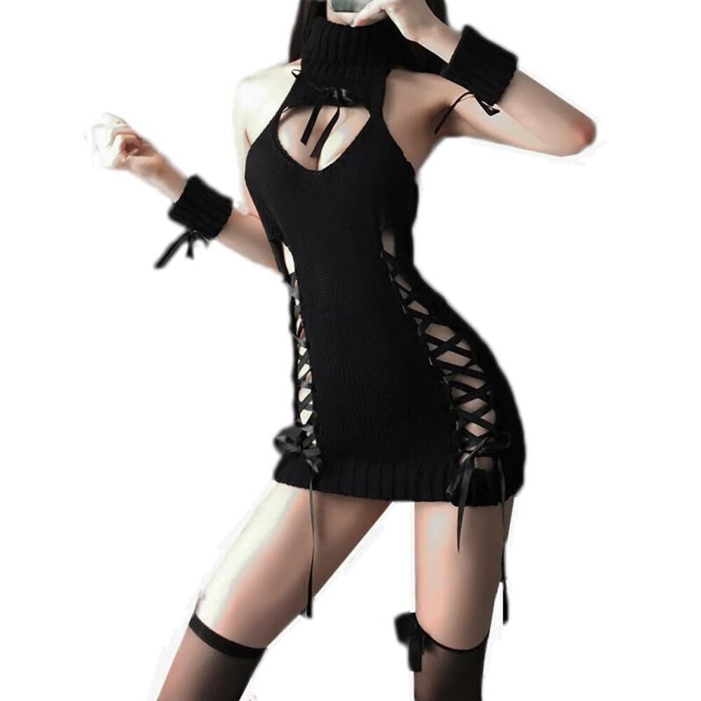 6764 Sexy Maid Outfit Cosplay Lingerie Sets Anime Halloween Costume